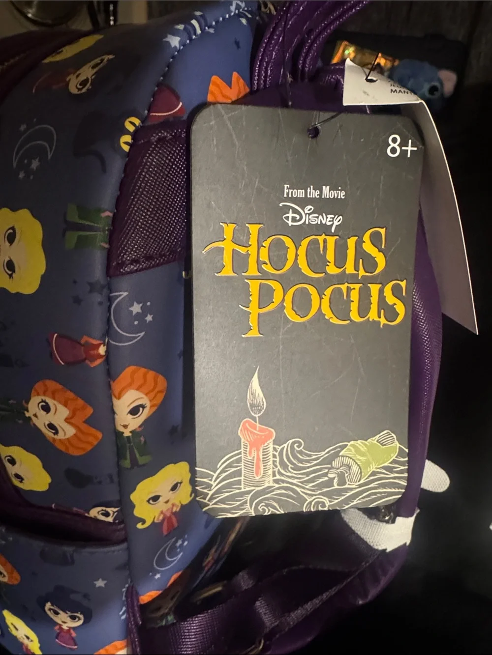 Loungefly Purple Hocus Pocus Character Mini Backpack